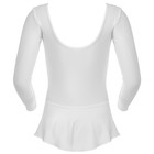 Купальник для гимнастики и танцев Grace Dance, р. 36, цвет белый - Фото 7