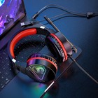 Наушники Hoco W104, игровые, накладные, микрофон, USB + 3.5 мм, 2 м, черно-красные - фото 51302215 Наушники Hoco W104, игровые, накладные, микрофон, USB + 3.5 мм, 2 м, черно-красные - фото 51302215
