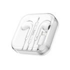 Наушники Hoco M1 Max, проводные, вкладыши,микрофон по Bluetooth 5.0, Lightning, 1.2 м, белые - фото 7791667