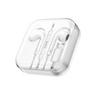 Наушники Hoco M1 Max, проводные, вкладыши, микрофон по Bluetooth 5.0, Lightning, 1.2 м, белые - Фото 3