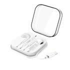 Наушники Hoco M1 Max, проводные, вкладыши, микрофон по Bluetooth 5.0, Lightning, 1.2 м, белые - Фото 7