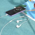 Наушники Hoco M1 Max, проводные, вкладыши, микрофон по Bluetooth 5.0, Lightning, 1.2 м, белые - Фото 8