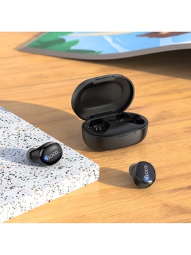 Наушники Hoco E11 TWS, беспроводные, вакуумные, BT5.1, 40/300 мАч, микрофон, черные