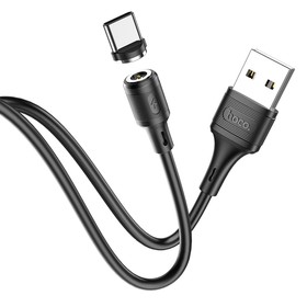 Кабель Hoco X52, Type-C - USB, магнитный разъём, только зарядка, 3 А, 1 м, чёрный