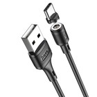 Кабель Hoco X52, Type-C - USB, магнитный разъём, только зарядка, 3 А, 1 м, чёрный - Фото 6