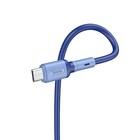 Кабель Hoco X65, microUSB - USB, 2.4 А, 1 м, TPE оплетка, синий - фото 7791798