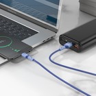 Кабель Hoco X65, microUSB - USB, 2.4 А, 1 м, TPE оплетка, синий - фото 7791799