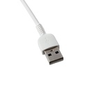 Кабель Hoco X20, Type-C - USB, 3 А, 3 м, PVC оплетка, белый - Фото 5