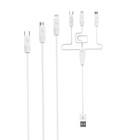 Кабель Hoco X1, microUSB/Lightning/Type-C - USB, 2.4 А, 1 м, белый - Фото 6