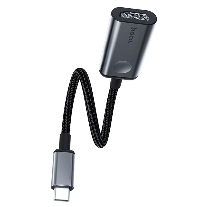 Кабель Hoco HB21 Type-C - HDMI, 4K, 0.15 м, для устройств с USB-C 3.1 (DisplayPort Alt Mode) - фото 51457382