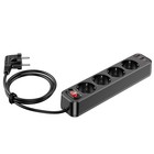 Сетевой фильтр Hoco NS1, 4 розетки, 4000 Вт 16 А, Type-C PD 20 Вт, 2 USB 3 А, 1.8 м, черный - фото 51457394 Сетевой фильтр Hoco NS1, 4 розетки, 4000 Вт 16 А, Type-C PD 20 Вт, 2 USB 3 А, 1.8 м, черный - фото 51457394