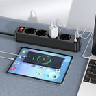 Сетевой фильтр Hoco NS1, 4 розетки, 4000 Вт 16 А, Type-C PD 20 Вт, 2 USB 3 А, 1.8 м, черный - фото 51457395 Сетевой фильтр Hoco NS1, 4 розетки, 4000 Вт 16 А, Type-C PD 20 Вт, 2 USB 3 А, 1.8 м, черный - фото 51457395