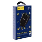 Сетевое зарядное устройство Hoco N6, 18 Вт, 2 USB QC3.0 - 3 А, черный - Фото 4