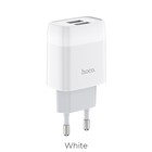Сетевое зарядное устройство Hoco C73A, 2 USB, 2.4 А, белый - Фото 2