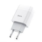 Сетевое зарядное устройство Hoco C73A, 2 USB, 2.4 А, белый - Фото 3