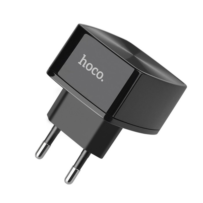 Сетевое зарядное устройство Hoco C70A, 18 Вт, USB QC3.0 - 3 А, черный - фото 51490356