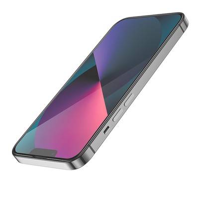 Защитное стекло Hoco G1, для iPhone 13 Pro Max, ПЭТ слой, анти отпечатки, черная рамка