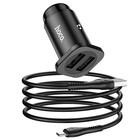Автомобильное зарядное устройство Hoco NZ4, 24 Вт, 2 USB-2.4 А, кабель microUSB 1 м, черный - фото 51457475 Автомобильное зарядное устройство Hoco NZ4, 24 Вт, 2 USB-2.4 А, кабель microUSB 1 м, черный - фото 51457475