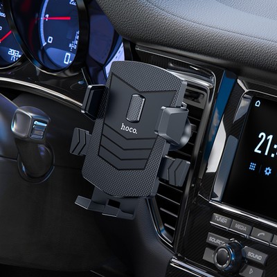 Держатель для смартфона в авто Hoco CA86, 4.5-7", ширина захвата 62-95 мм, черный