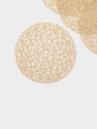 Салфетки сервировочные на стол Доляна «Одуванчик», 4 шт., d=38 см, бежевые - Фото 6