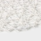 Набор салфеток сервировочных на стол Доляна «Одуванчик», 4 шт, d=38 см, цвет белый - Фото 3