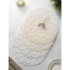 Набор салфеток сервировочных на стол Доляна «Одуванчик», 4 шт, d=38 см, цвет белый - Фото 7