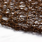 Салфетки сервировочные на стол Доляна «Одуванчик», 4 шт., d=38 см, цвет коричневый - Фото 4