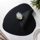 Салфетки сервировочные на стол Magistro «Тэм», 44×35 см, 4 шт., чёрные - Фото 4