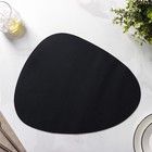 Набор салфеток сервировочных на стол Доляна «Тэм», 44×35 см, 4 шт, цвет чёрный - Фото 3