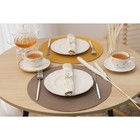 Салфетки сервировочные на стол Доляна «Лофт», 4 шт., d=38 см, коричневые - Фото 5