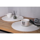 Салфетки сервировочные на стол Доляна «Лофт», 4 шт., d=38 см, белые - Фото 6