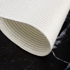 Салфетки сервировочные на стол Доляна «Лофт», 4 шт., d=38 см, белые - Фото 4