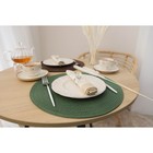 Салфетки сервировочные на стол Magistro «Лофт», 4 шт., d=38 см, зелёные - Фото 6