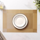 Салфетки сервировочные на стол Доляна «Шахматы», 45×30 см, 4 шт., карамельные - Фото 2