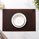 Салфетки сервировочные на стол Доляна «Шахматы», 45×30 см, 4 шт., коричневые - Фото 4