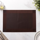 Салфетки сервировочные на стол Доляна «Шахматы», 45×30 см, 4 шт., коричневые 7667668