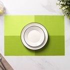 Набор салфеток сервировочных на стол Доляна «Настроение», 4 шт, 45×30 см, цвет зелёный - Фото 6