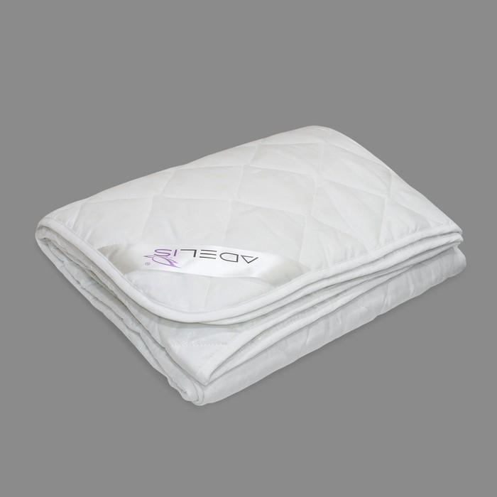 Одеяло облегченное Лебяжий пух 140х205 см, полиэфирное волокно 200гр, пэ - Фото 1