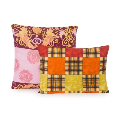 Подушка Эконом 38×38 см, (фас 2 шт.) МИКС, полиэфирное волокно, полиэстер 100%