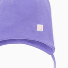 Шапка трикотажная для девочки, цвет сиреневый/сердечко, размер 50-54 9257994