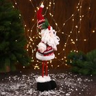 Мягкая игрушка "Дед Мороз" с ёлочкой  длинные ножки  14*36 см - Фото 2