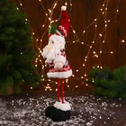 Мягкая игрушка "Дед Мороз" с ёлочкой  длинные ножки  14*36 см - Фото 4