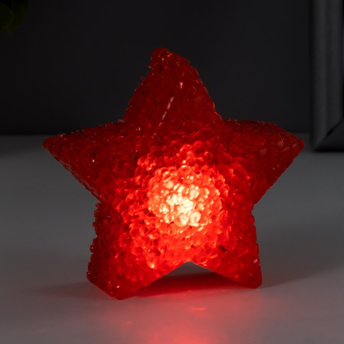 Ночник Звезда LED от батареек МИКС 4х8х8 см - фото 1926497818