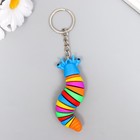 Брелок для ключей на кольце «Радужная гусеница», резина, 2×2×7.5 см, МИКС - Фото 2