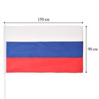 Флаг России, 90 х 150 см, нейлон, плотность 420 г/см3 - фото 319039581