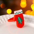 Кольцо для салфеток Доляна «Варежка», 4×6 см 9129339