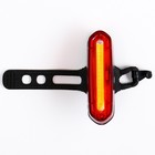 Фонарь велосипедный задний аккумуляторный, водонепроницаемый, 6 режимов - Фото 3