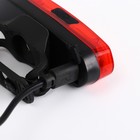 Фонарь велосипедный задний аккумуляторный, водонепроницаемый, 6 режимов - Фото 4