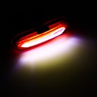 Фонарь велосипедный задний аккумуляторный, водонепроницаемый, 6 режимов - Фото 6