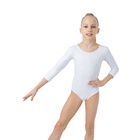 Купальник для гимнастики и танцев Grace Dance, р. 30, цвет белый - Фото 2